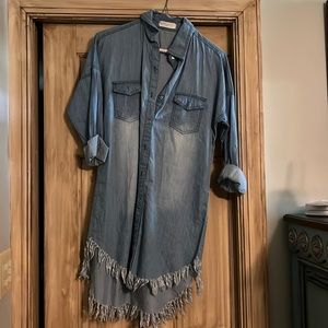 Western blue Jean dress size xxl